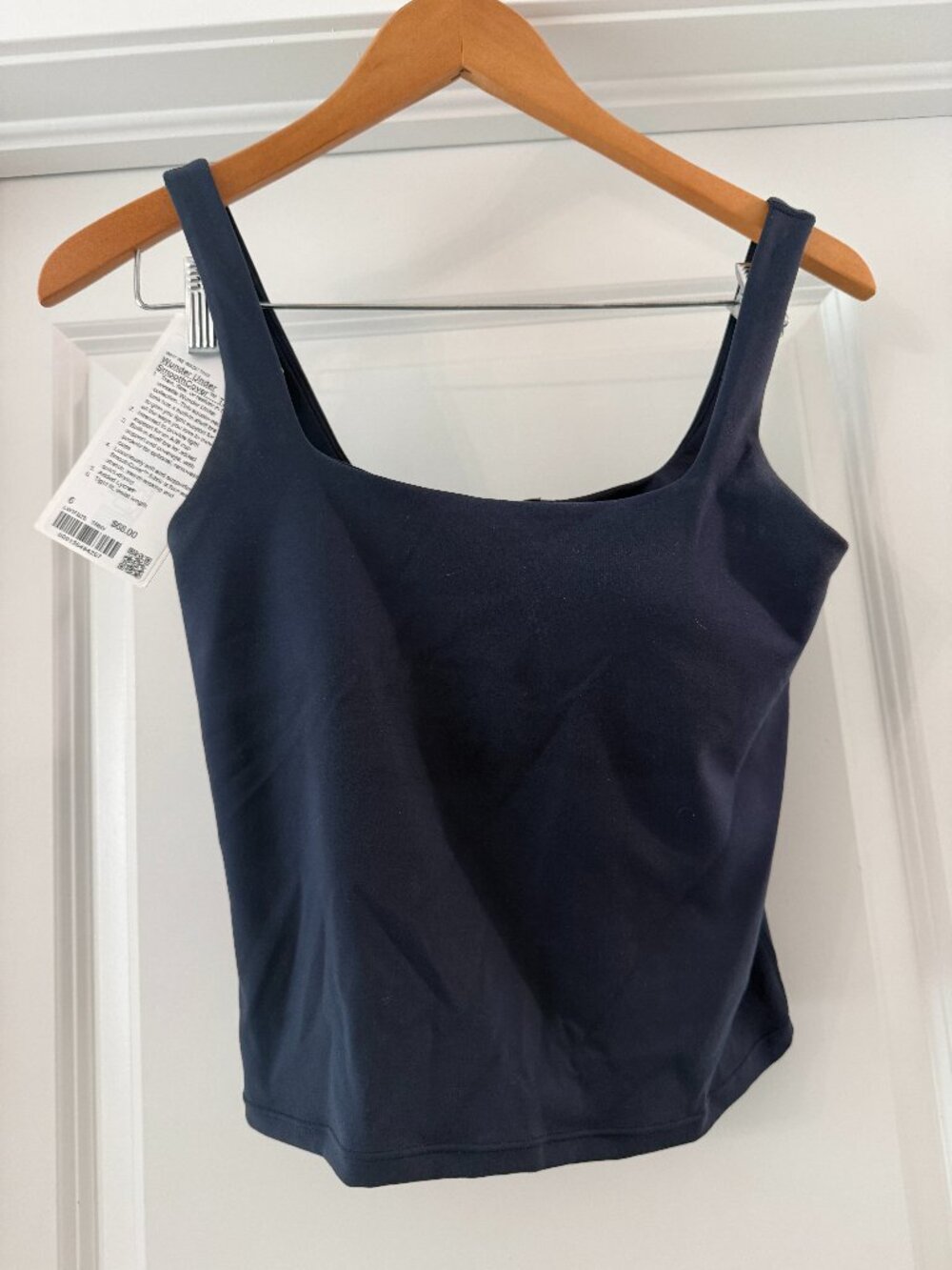 Lululemon Wunder Under SmoothCover Tank A/B Bra True Navy 6